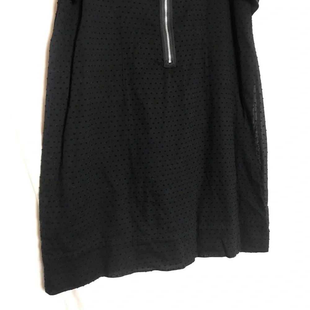 J. Crew Swiss Dot Flutter Sleeve Shift Dress Women Size 12 Boho Coquette Preppy